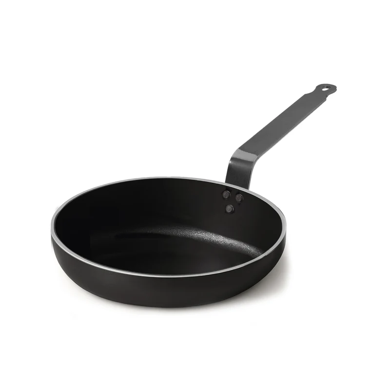 Padella 5mm, manico in ferro piatto, b-cristal cm 24