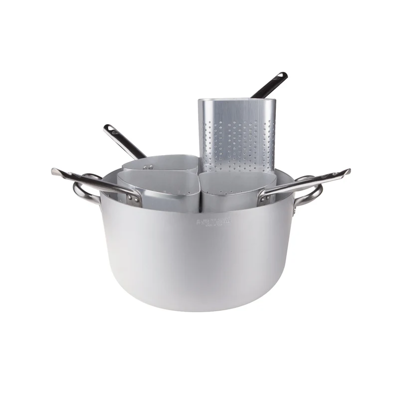 Casseruola con 4 colapasta a spicchio Cm. 40