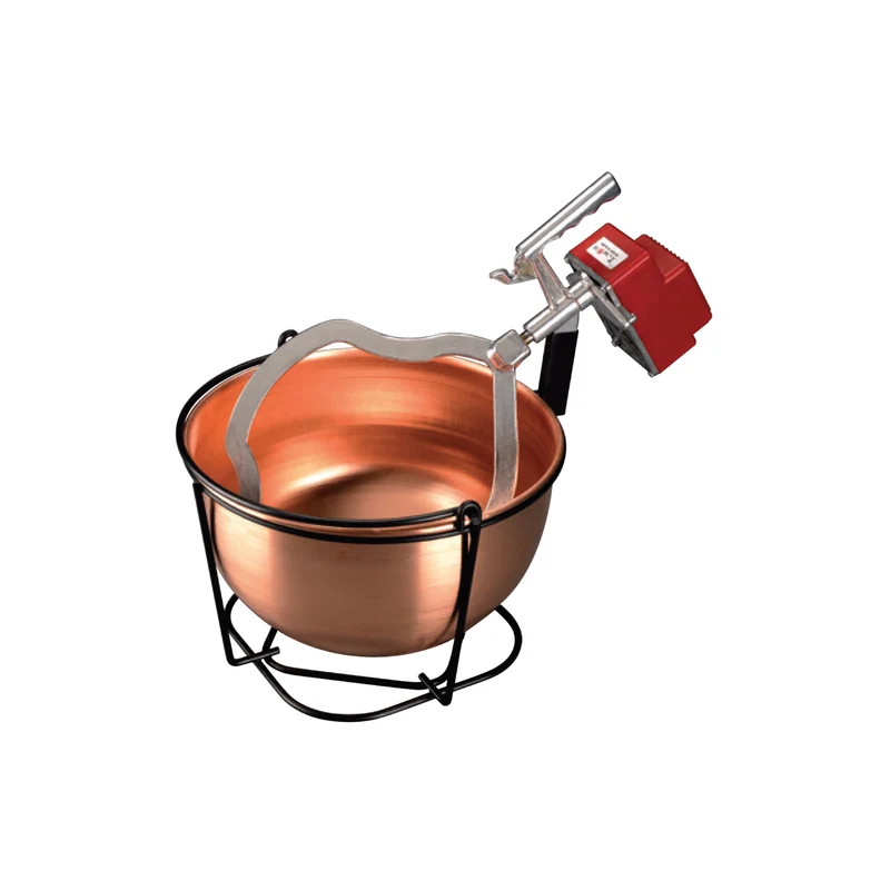 MESCOLATORE COMPLETO+PAIOLO RAME LT. 11
