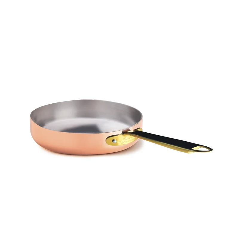 PADELLA RAME ST. INDUZIONE 1/M 1907 INOX PVD OTTONE CM. 24