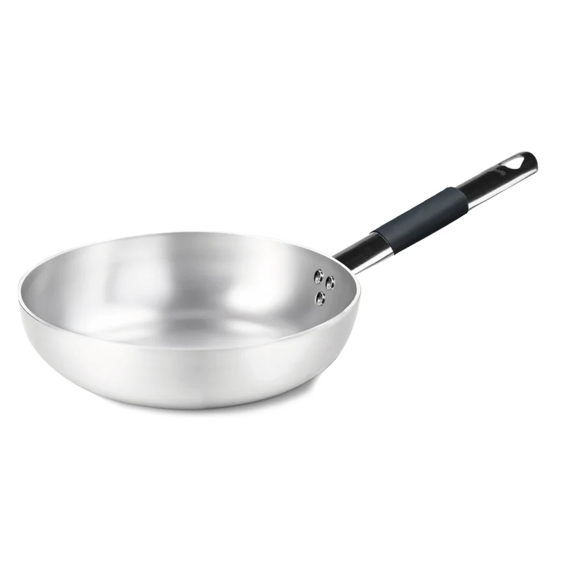 Padella svasata alta a saltare in alluminio 3mm – 1 manico Cm.32