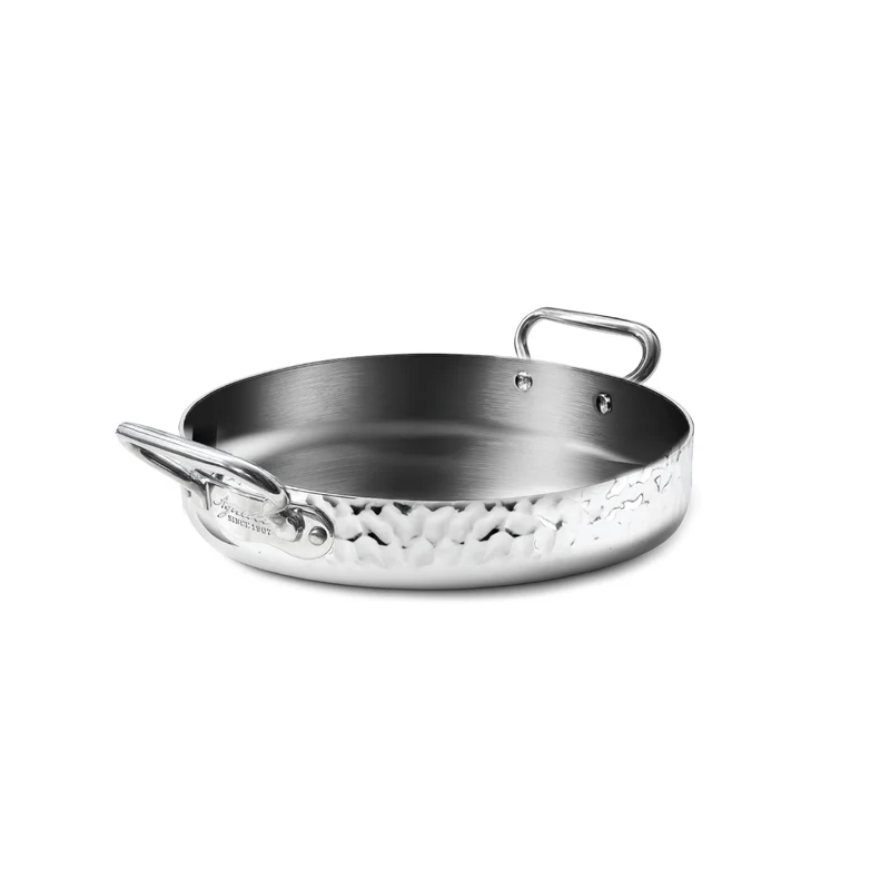 Tegame Aluinox Martellato 3Ply 2/Manici 1907 Cm 24