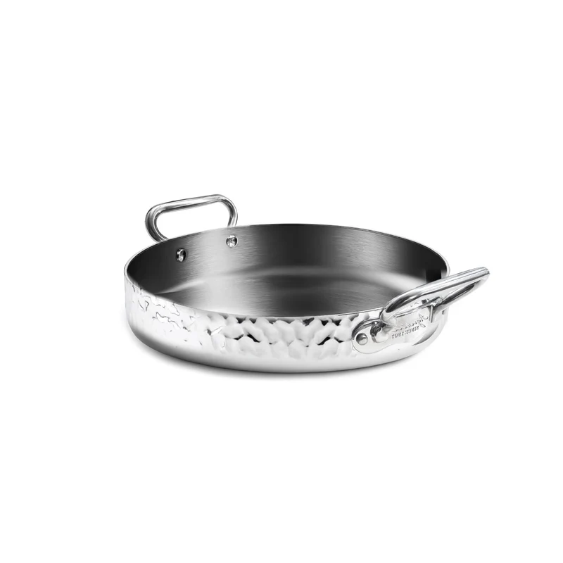 Tegame Aluinox Martellato 3Ply 2/Manici 1907 Cm 24