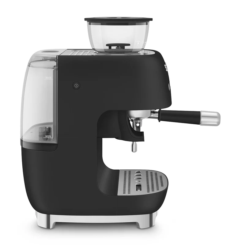 Macchina per caffè espresso manuale con macinacaffè Nero Opaco Plug EU