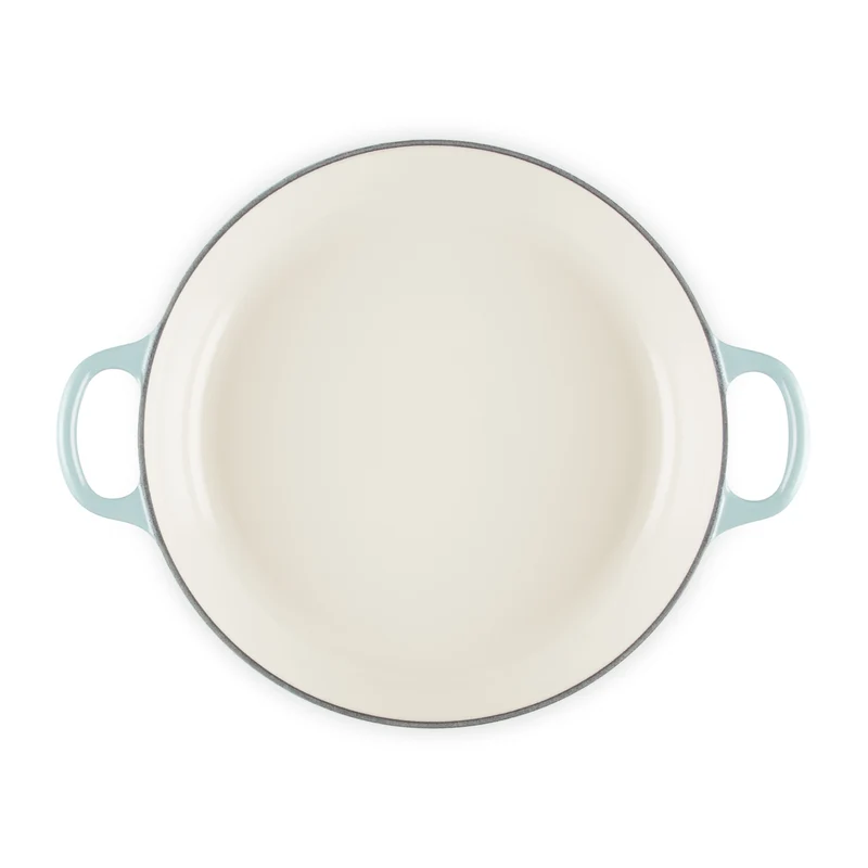 Tegame basso con coperchio a fiore in ghisa vetrificata 26 cm