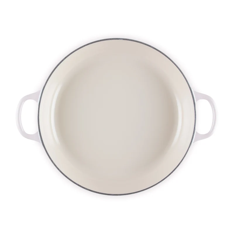 Tegame basso con coperchio a fiore in ghisa vetrificata 26 cm