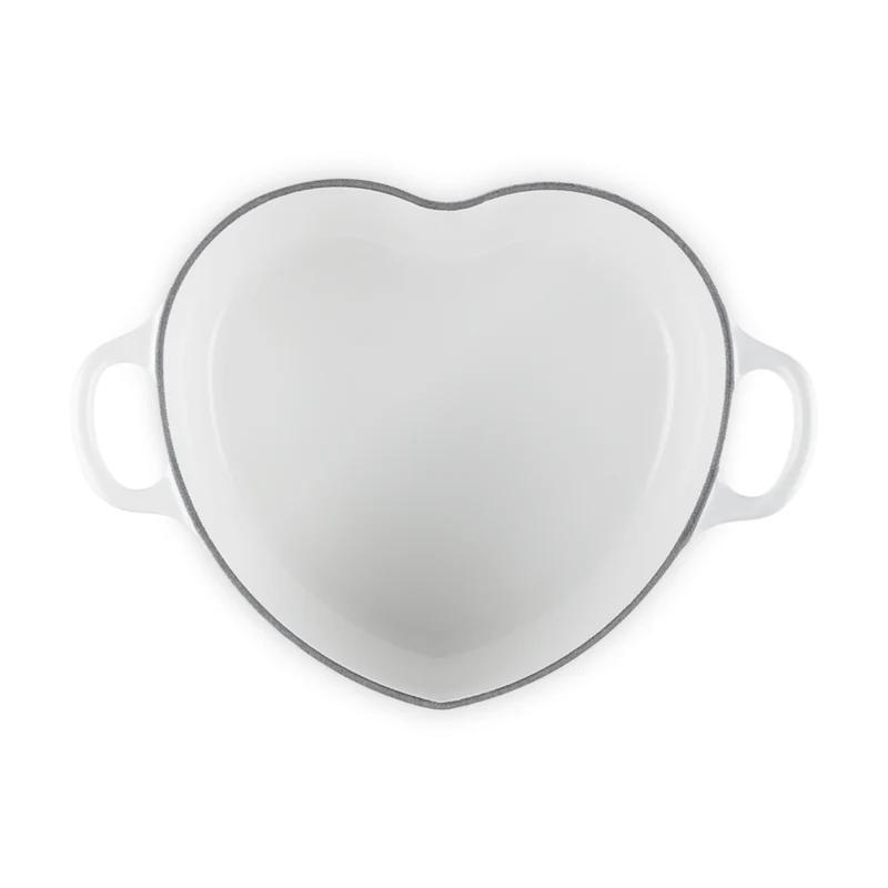 Cocotte a cuore in ghisa vetrificata con pomello a cuore 20 cm