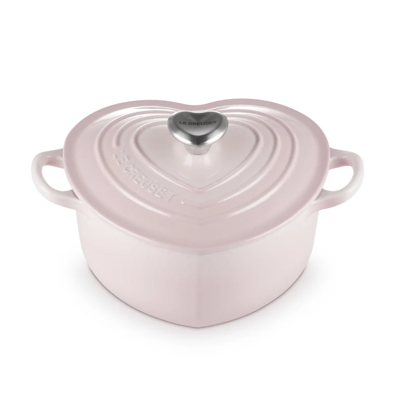 Cocotte a cuore in ghisa vetrificata con pomello a cuore 20 cm