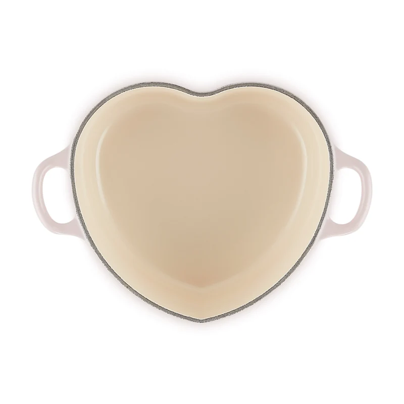 Cocotte a cuore in ghisa vetrificata con pomello a cuore 20 cm
