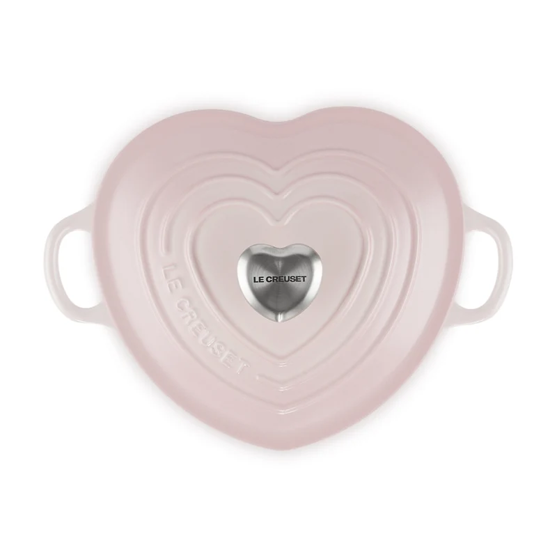 Cocotte a cuore in ghisa vetrificata con pomello a cuore 20 cm