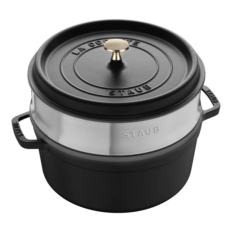 Cocotte con cestello a vapore 24 cm