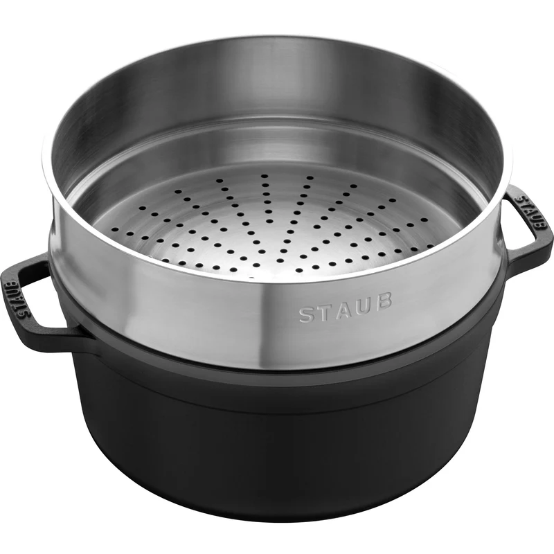 Cocotte con cestello a vapore 24 cm
