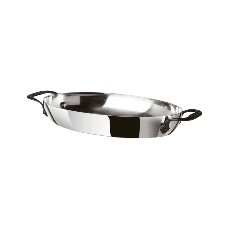 Tegame Ovale Cm 30x18 H 5 Home Chef Inox