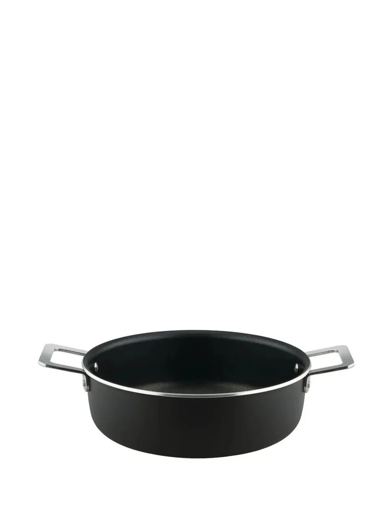 Casseruola bassa a due manici "Pots&Pans" Nero - Ø 24 con Coperchio