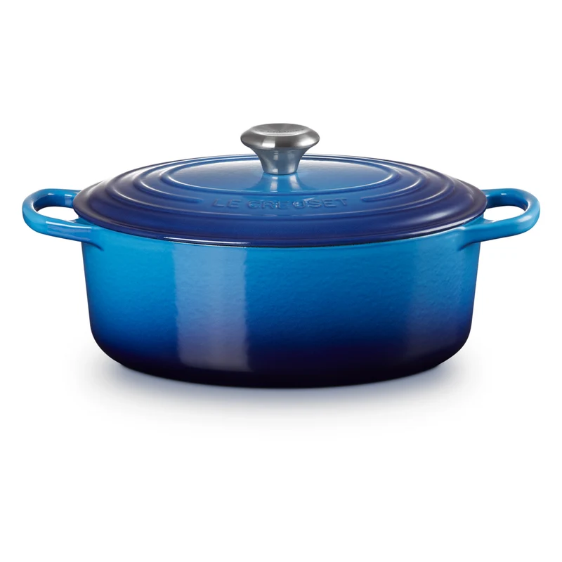 Cocotte Ovale Evo 29 Azure Blu