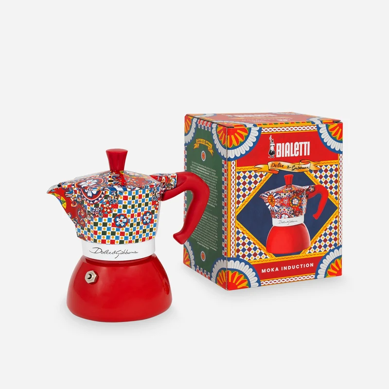 Moka 2 Tazze Induction Bialetti Dolce&Gabbana Carretto Siciliano