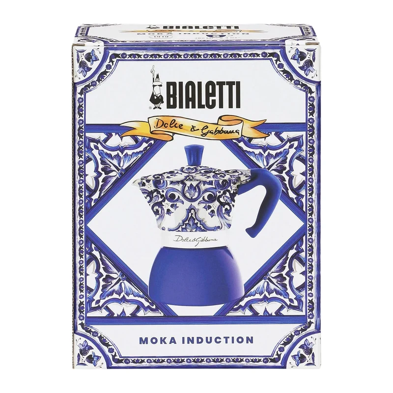 Moka Induction 4 tazze Blu Mediterraneo