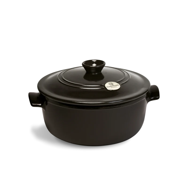 Cocotte Tonda Nera Fusain 28 cm