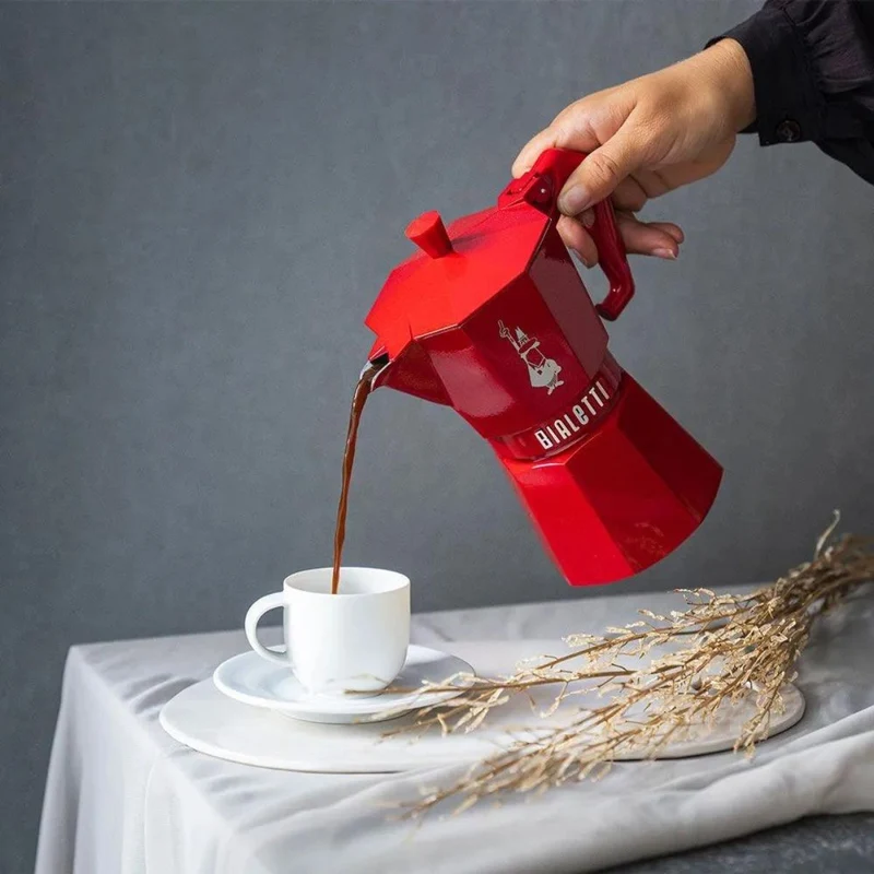 Moka Exclusive Red 6Tz Bialetti
