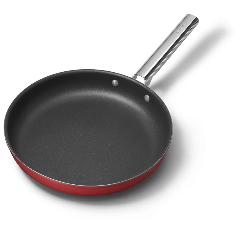 Padella Antiaderente - 30 cm Rosso Stile Anni 50