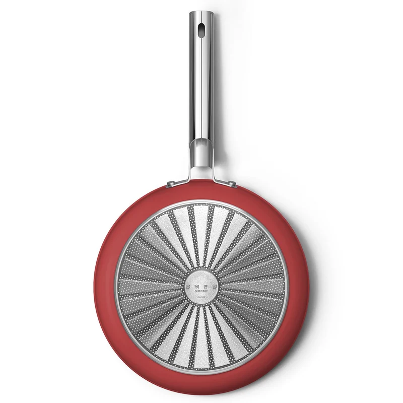 Padella Antiaderente - 28 cm Rosso Stile Anni 50