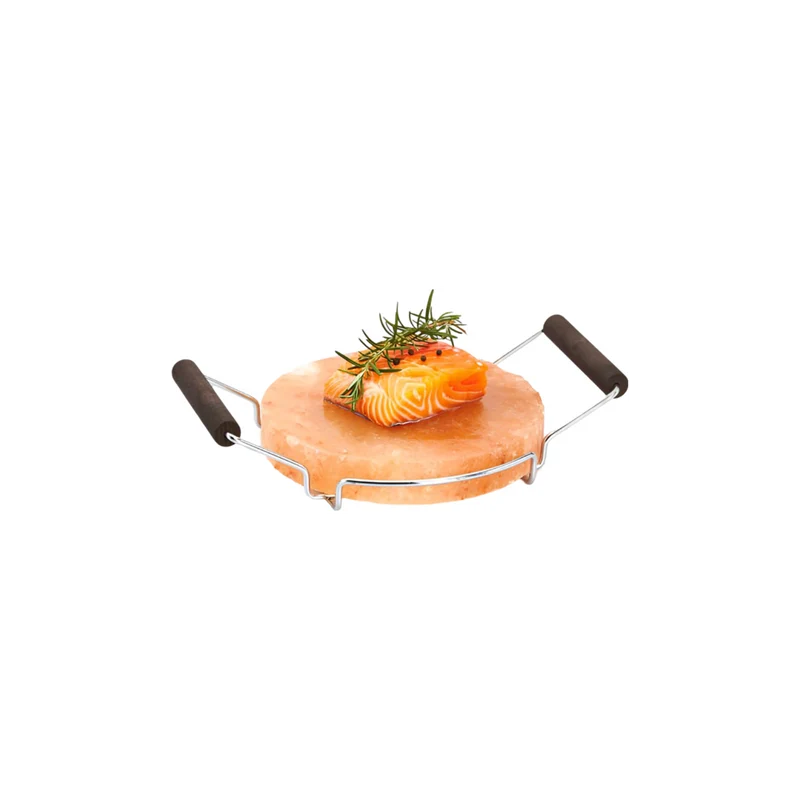 Piastra Sale Rosa 20 Cm Telaio Met. Maniglie