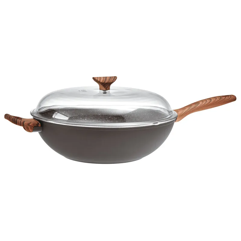 Wok Con Coperchio 32 Cm Rock `N` Rose