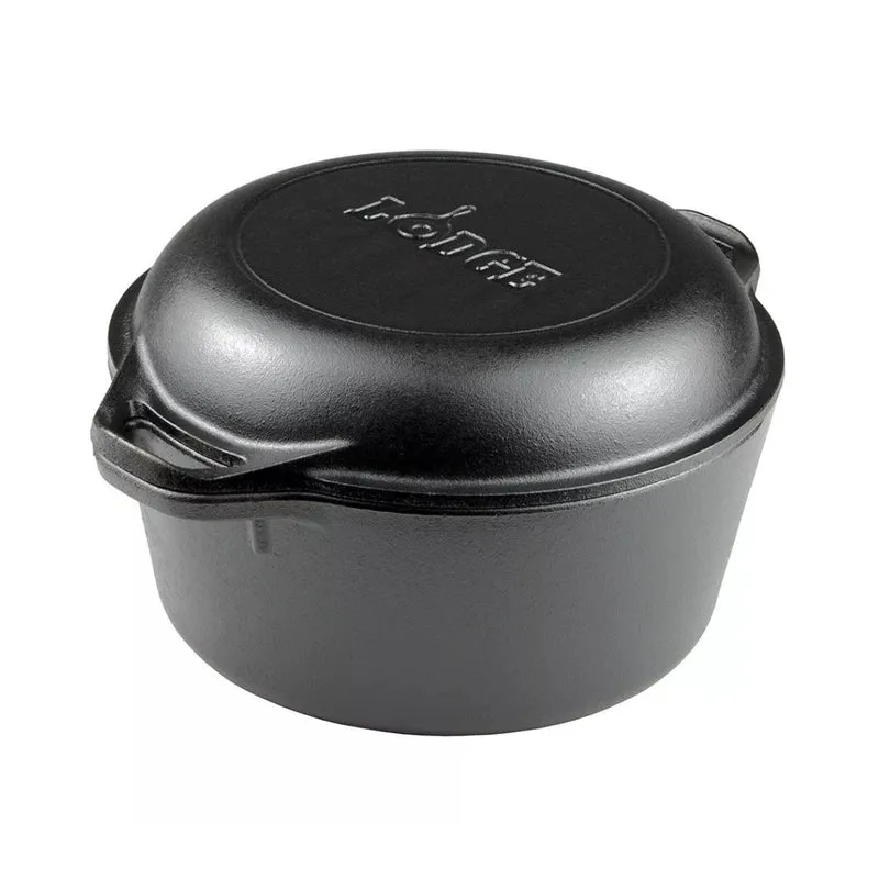 Juego de cacerola con tapa grill multifunción de hierro Lodge