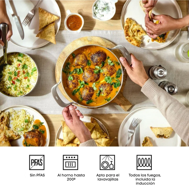 Batería de cocina de acero inoxidable 3PLY Mira OXO