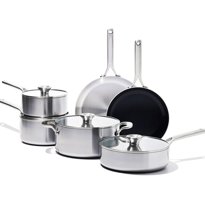 Batería de cocina de acero inoxidable 3PLY Mira OXO