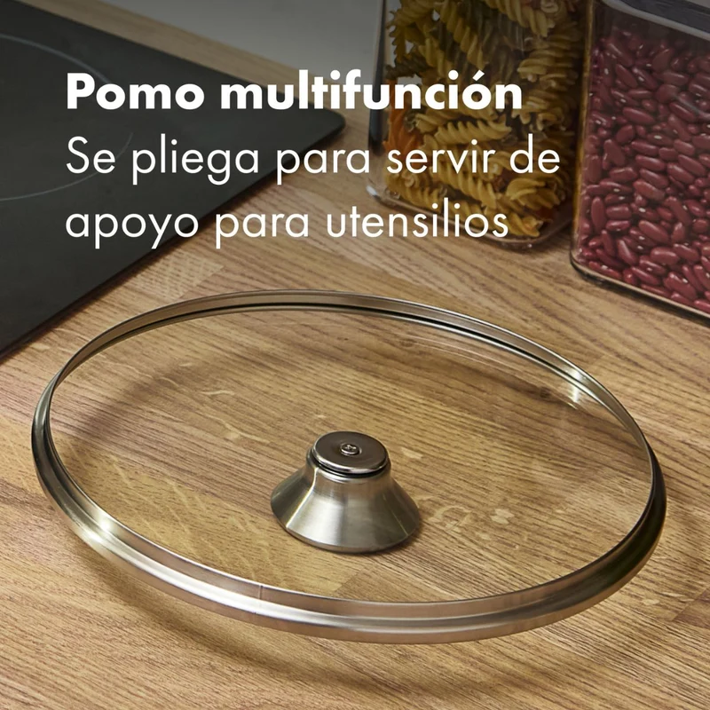 Sartén tipo saute 3PLY de acero inoxidable con tapa Mira OXO