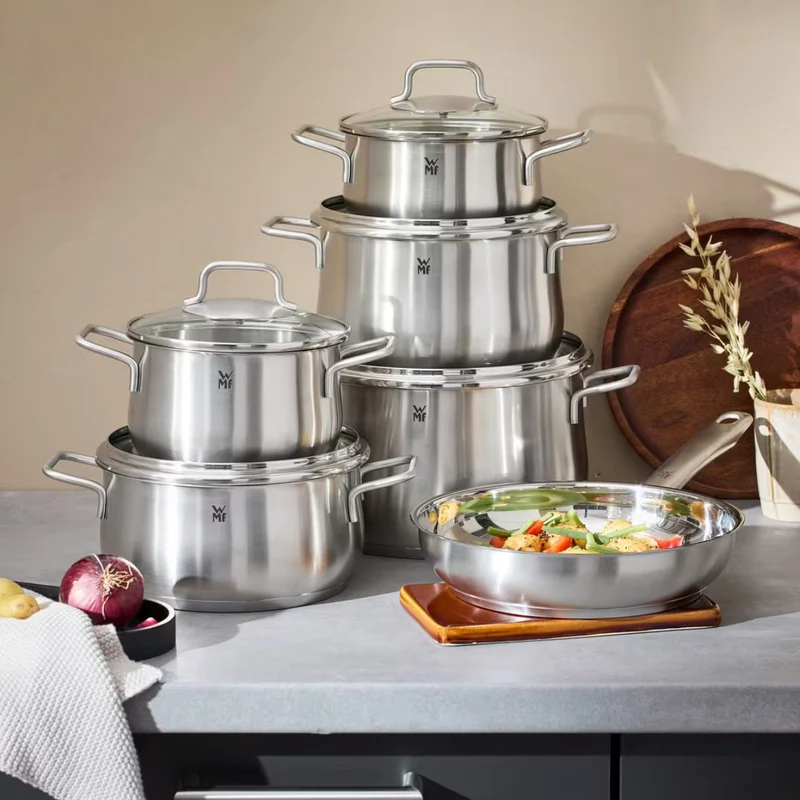 Batería de cocina de acero inox 4 y 6 piezas Brillant WMF