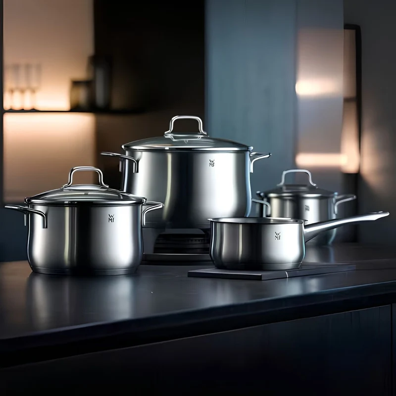Batería de cocina de acero inox 4 y 6 piezas Brillant WMF