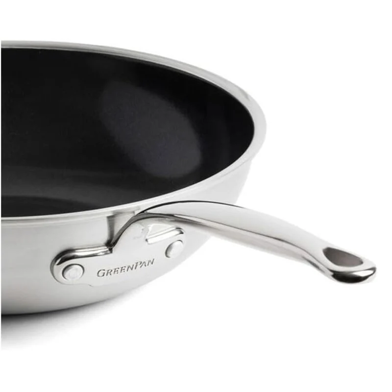 Wok cerámico con exterior de acero inoxidable Premiere GreenPan