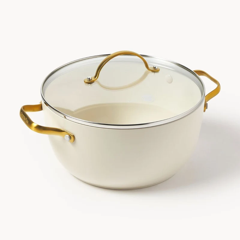 Batería de cocina 6 piezas cerámicas Padova Cream White GreenPan