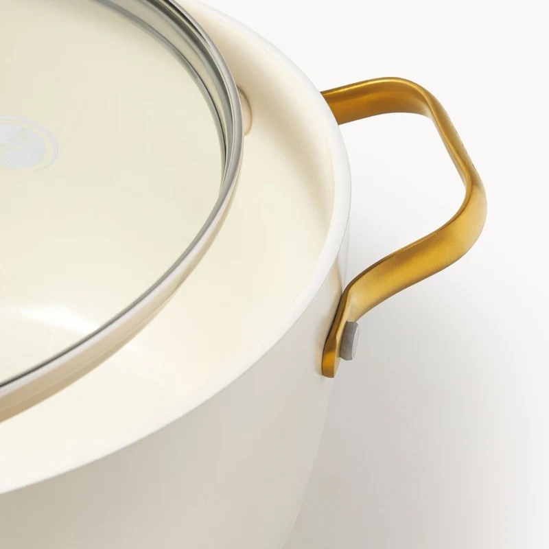 Batería de cocina 6 piezas cerámicas Padova Cream White GreenPan