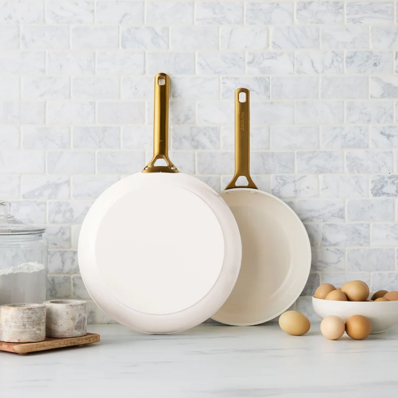 Set de 2 sartenes cerámicas Padova Cream White GreenPan