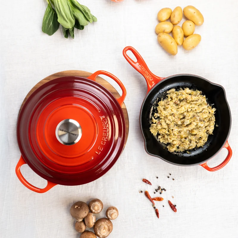 Pack cocotte y skillet Le Creuset