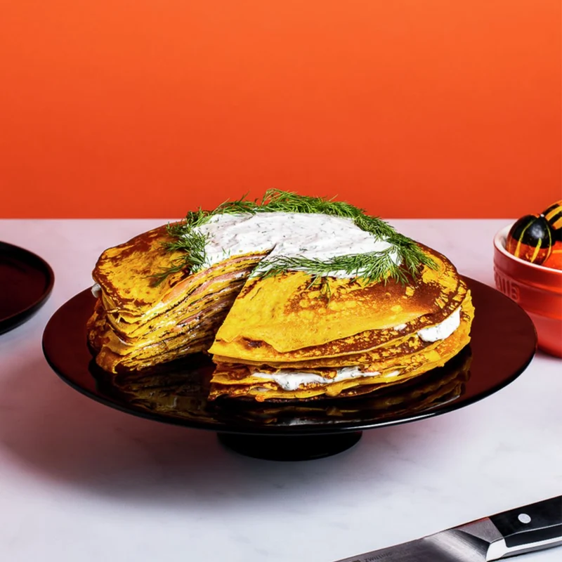 Crepera de hierro fundido con mango de madera Staub