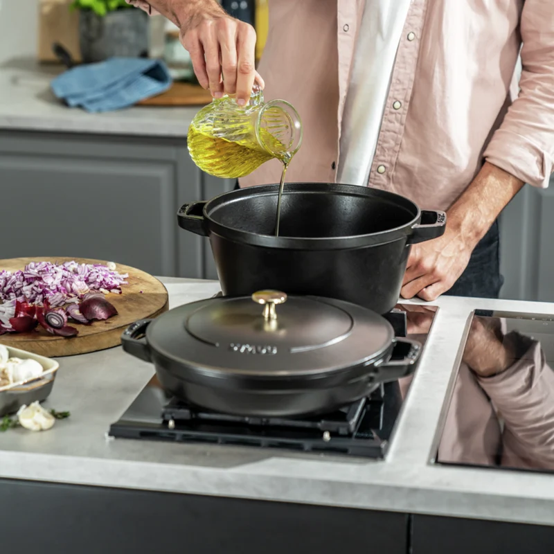 Set de 3 piezas de hierro fundido apilables Staub