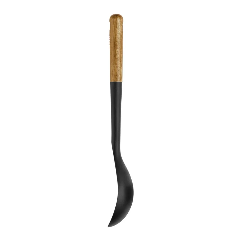 Cuchara de silicona para servir con mango de madera Staub