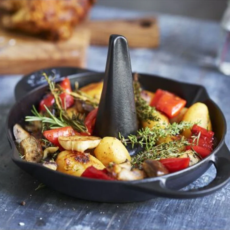 Asador de pollos de hierro fundido Staub