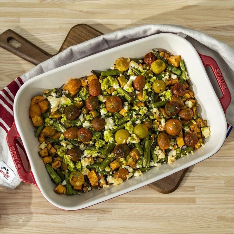 Fuente rectangular cerámica para horno Staub