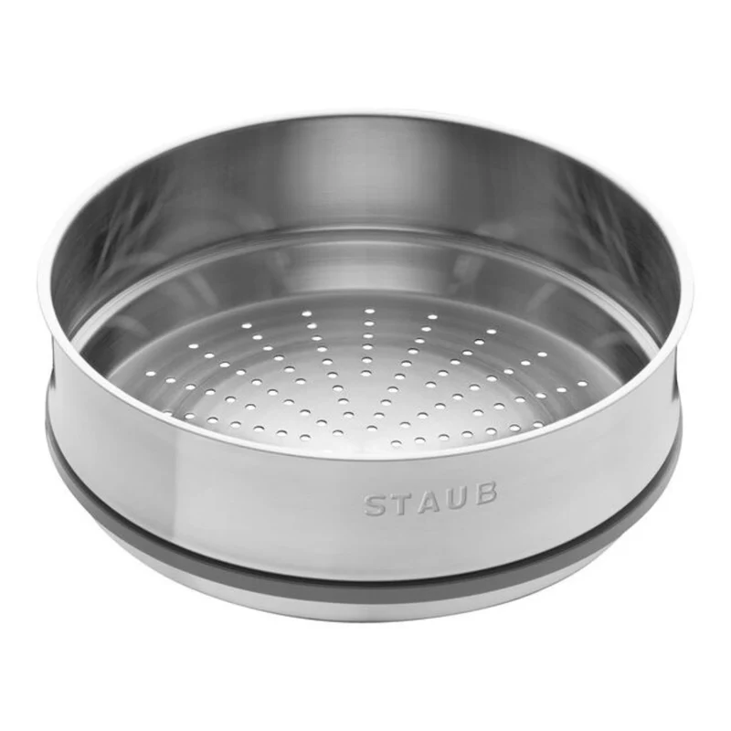 Cocotte de hierro fundido con vaporera de inox Staub