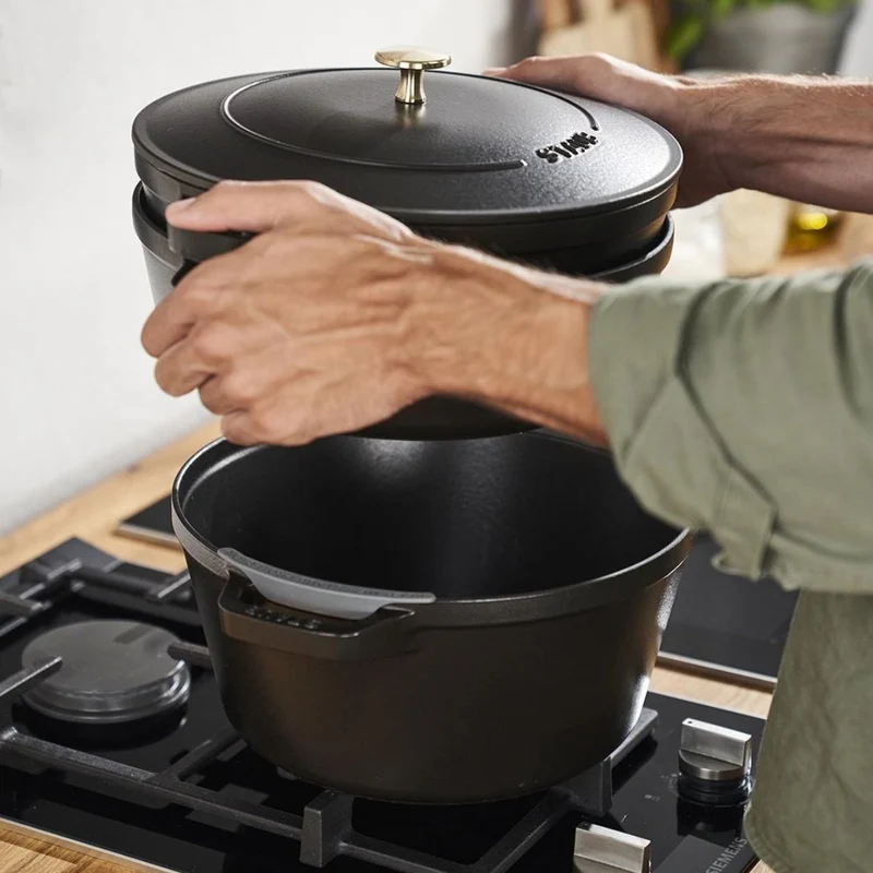 Set de 4 piezas de hierro fundido apilables Staub