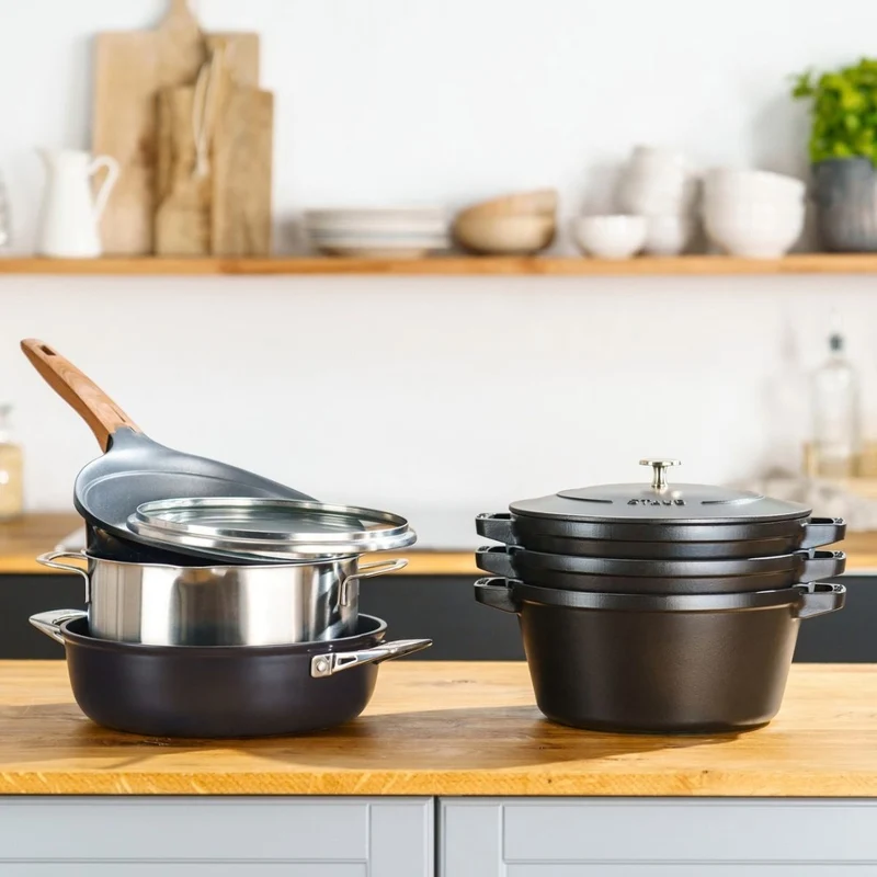 Set de 4 piezas de hierro fundido apilables Staub