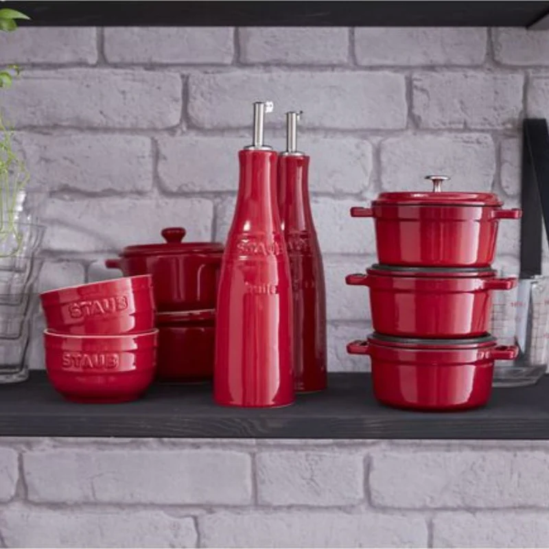 Set de aceitera y vinagrera cerámicas Staub