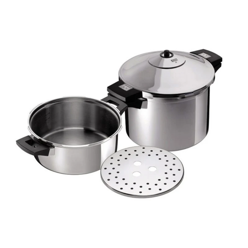 Conjunto de olla a presión Duromatic® Inox 6L + 4L Kuhn Rikon