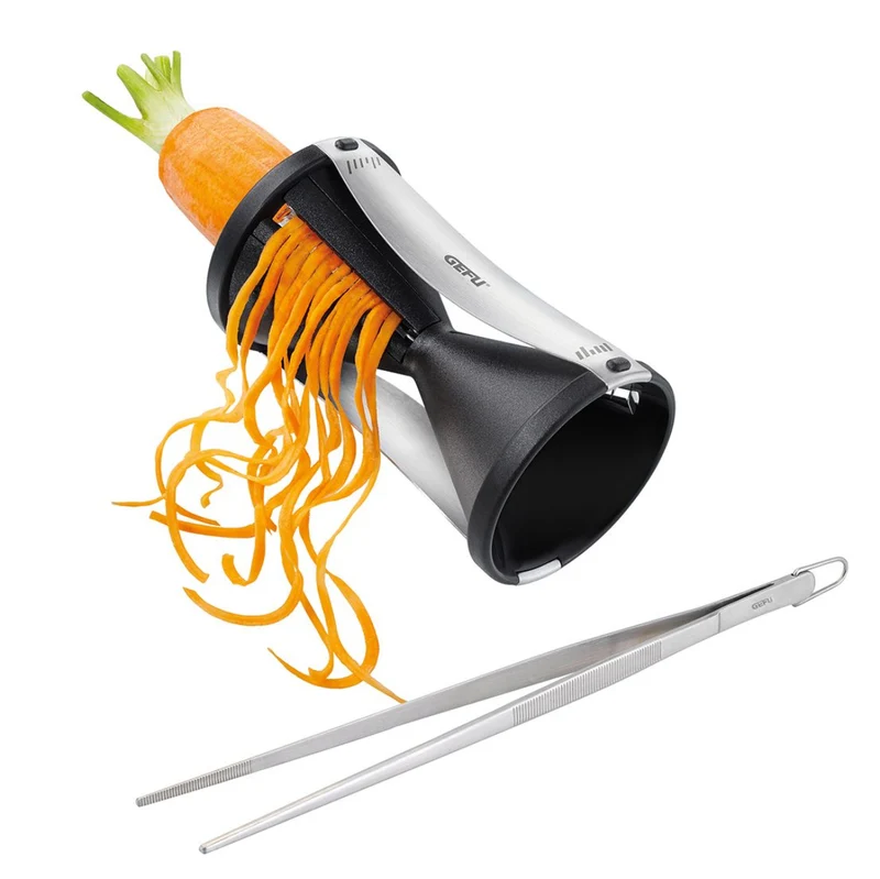 Set de espiralizador SPIRELLI® + pinzas de cocina SOCO Gefu