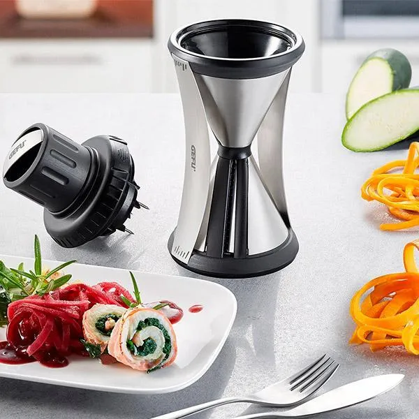 Set de espiralizador SPIRELLI® + pinzas de cocina SOCO Gefu